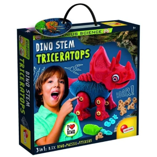 Lisciani I'm A Genius Dino Stem Triceratops 3 In 1