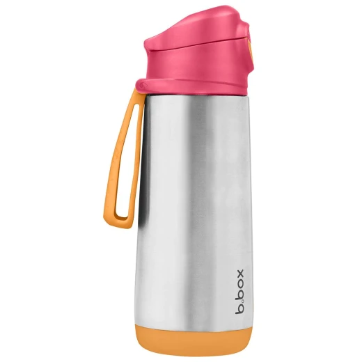 B.Box Insulated Sports Bottle – Strawberry Shake, 500ml