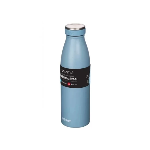 Sistema Stainless Steel Bottle 500ml - Light Blue