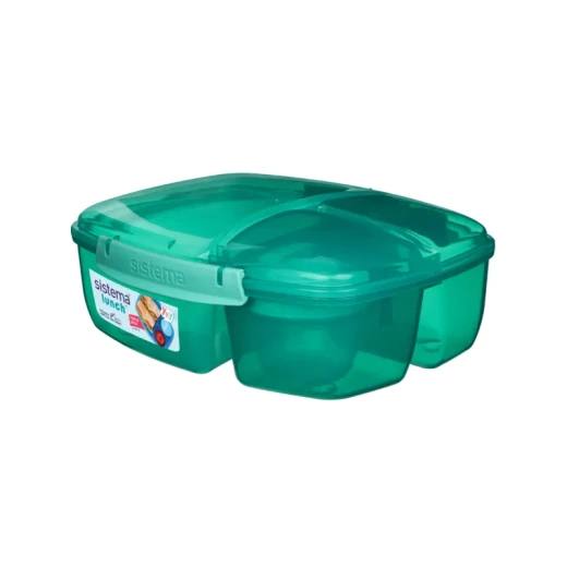 Sistema Triple Split with Yogurt Pot, 2 L, Green