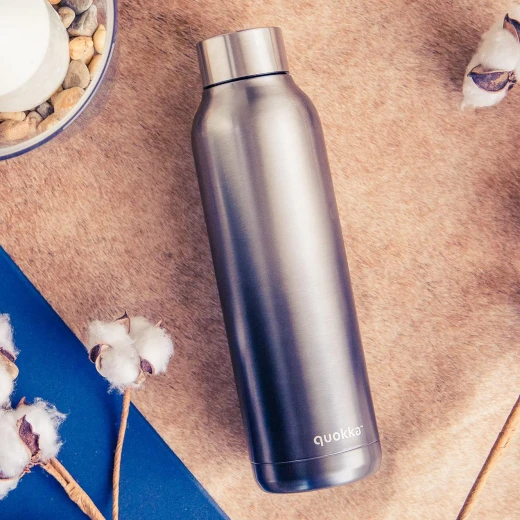 Quokka Stainless Steel Bottle, Grey Color, 630 Ml