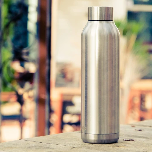 Quokka Stainless Steel Bottle, Grey Color, 630 Ml