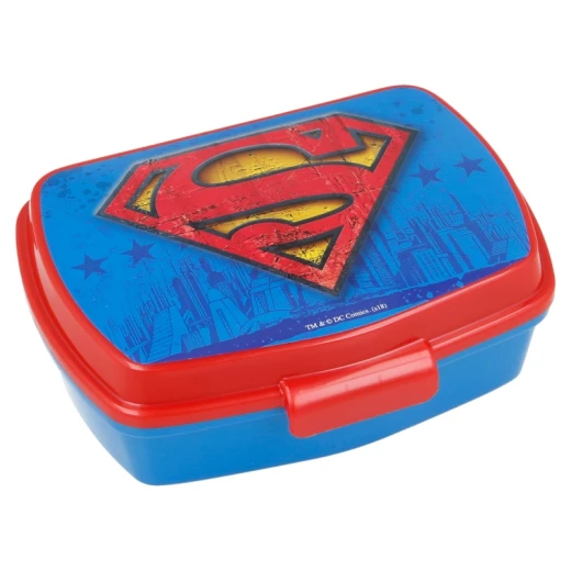 Stor Plastic Lunch Box, Superman Design