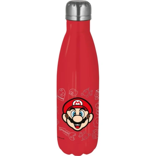 Stor Young Adult Stainless Steel Bottle 780 Ml Super Mario