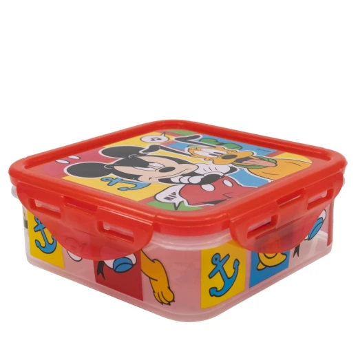 Stor Square Hermetic Food Container 500 Ml Mickey Mouse Better Together