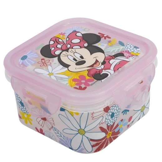 Stor Square Hermetic Food Container 290 Ml Minnie Mouse Spring Look