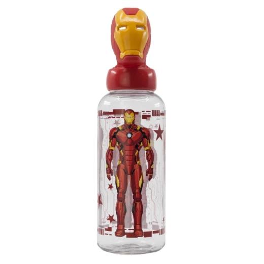 Stor 3d Ecozen Figurine Bottle 560 Ml Avengers Invincible Force Iron Man