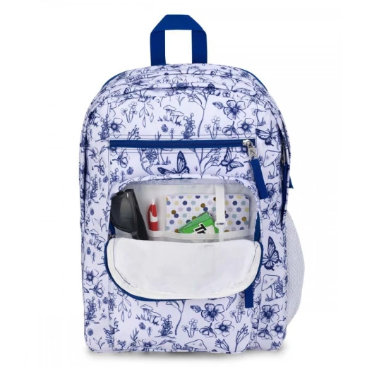 JanSport Big Student Backpack Tapestry Hydrangea, Blue Color