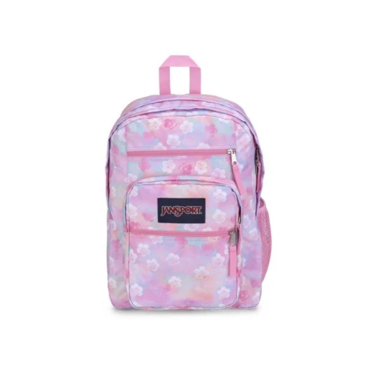 JanSport Backpack Big Student Neon Daisy, Pink Color