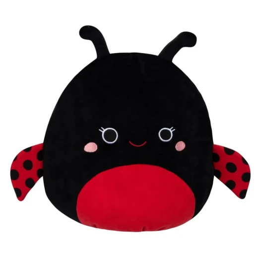 Squish mallow Trudy - Black Ladybug 12 Inch '