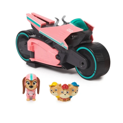 Spin Master PAW Patrol: The Mighty Movie Motorcycle Mighty Pups Liberty and Junior Patroller Toy Figures '