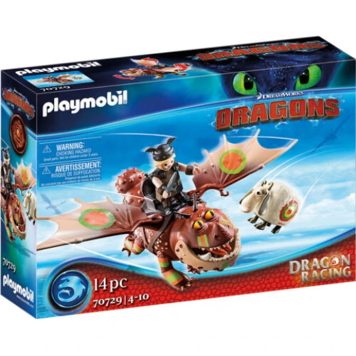 Playmobil Dreamworks Dragon Racing: Fishlegs And Meatlug '