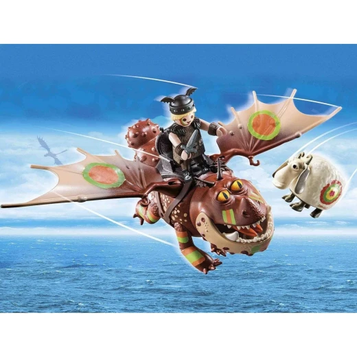 Playmobil Dreamworks Dragon Racing: Fishlegs And Meatlug '