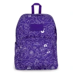 JanSport SuperBreak Plus Backpack, Dub Doodle Purple