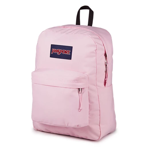 JanSport SuperBreak Plus Backpack, Pink Ice