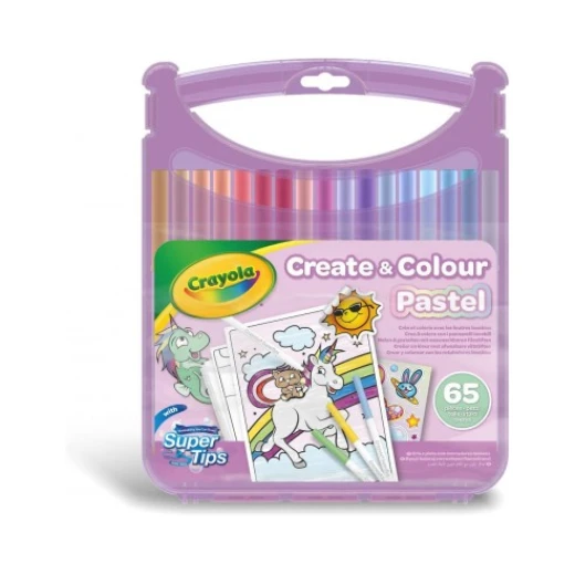 Crayola Briefcase Create And Color With Washable Pastel Markers