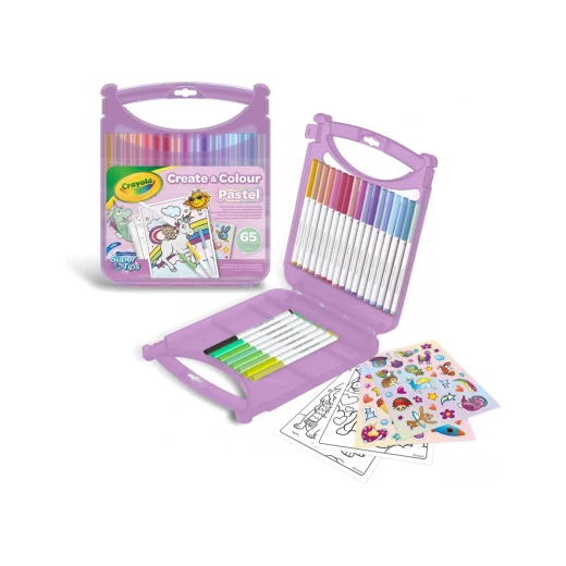 Crayola Briefcase Create And Color With Washable Pastel Markers