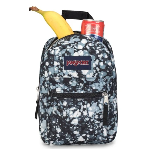 JanSport Lunch Bag Big Break Tapestry Hydrange, Black Color