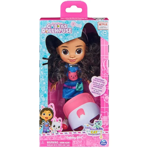 Gabby's Dollhouse, 8-inch Gabby Girl Doll (Travel Edition) with Accessories, Kids Toys for Ages 3 and up '