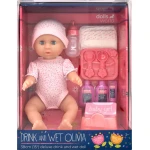 Dolls World | Drink & Wet Olivia Doll With Accessories , 38 cm