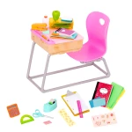 Our Generation , School Desk & Supplies Set for 46 cm Dolls