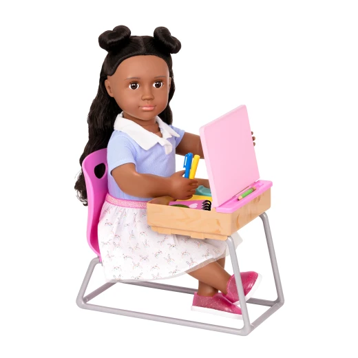 Our Generation , School Desk & Supplies Set for 46 cm Dolls