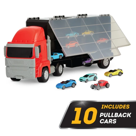 Driven , Truck Car Carrier with 34 Storage Space , 10 Cars '