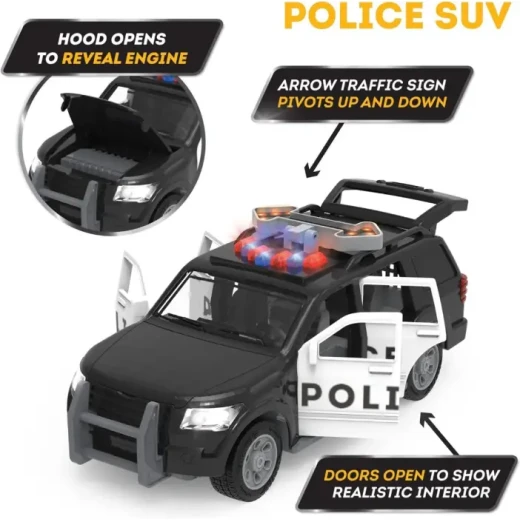 Driven , Micro Rescue Fleet Small Toy Emergency Vehicle Set , 3 pcs '