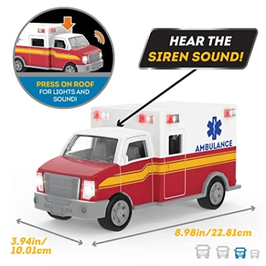 Driven , Micro Ambulance with Lights and Sound'