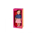 Our Generation , Doll with Denim-Style Top & Pink Skirt , Emily , 46 cm