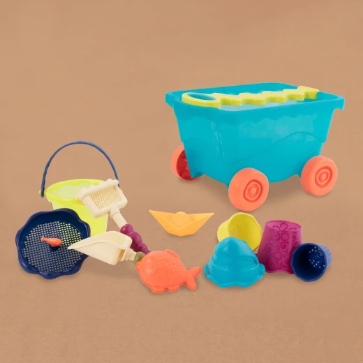 B. Toys , Wavy-Wagon , Travel Beach Buggy , Blue