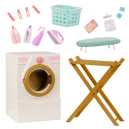 Our Generation Laundry day Washing machine and accessories for 46 cm dolls