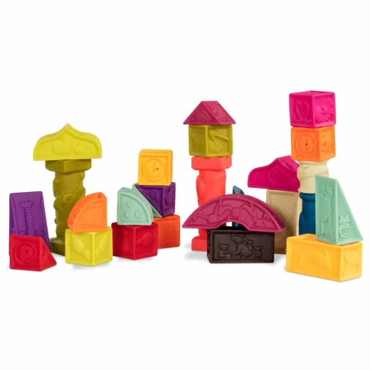 B. Toys , Elemenosqueeze Baby Blocks