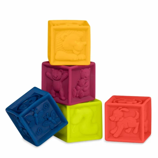 B. Toys , One Two Squeeze , Baby Building Blocks