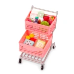 Our Generation Supermarket Play Pink Grocery Cart & Play Food for 46cm Dolls