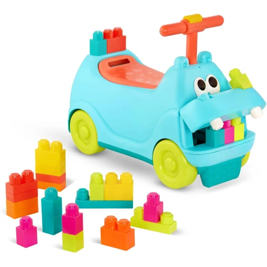 B. Toys , Locbloc Hippo Ride-On with Blocks