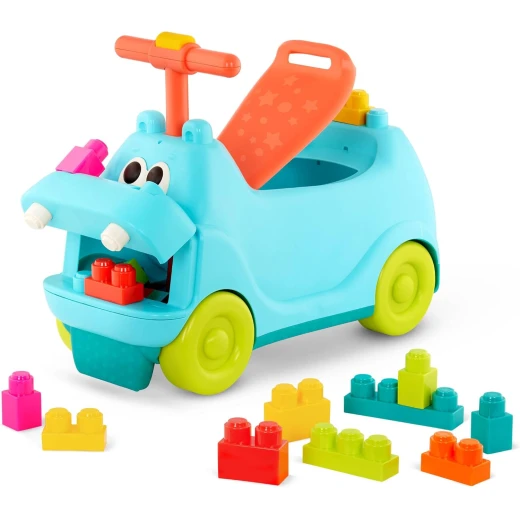 B. Toys , Locbloc Hippo Ride-On with Blocks