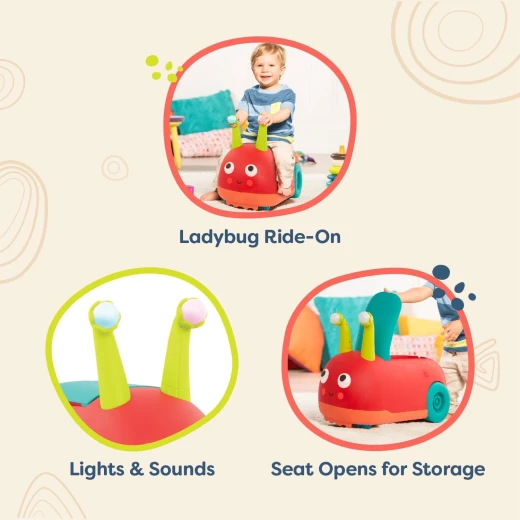 B. Toys , Ladybuggy , Ride-On Toy with Storage