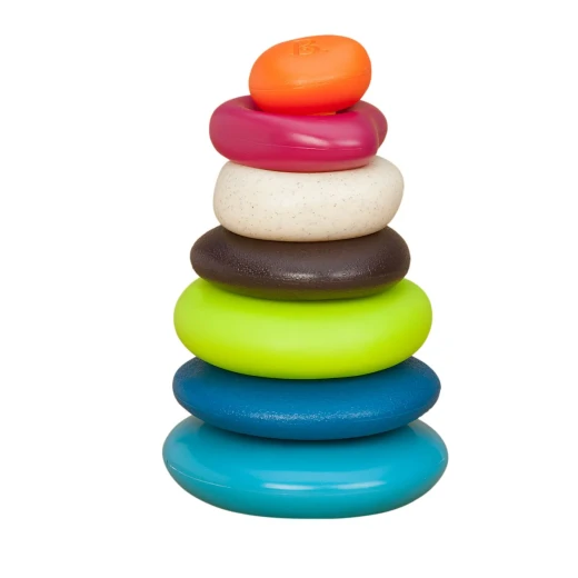 B. Toys , One Two Squeeze & Skipping Stones Set , Baby Blocks & Stacking Rings