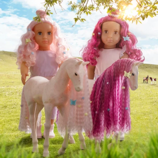 Our Generation , Doll & Foal Hair Play Set , Elara & Lumina , 46 cm