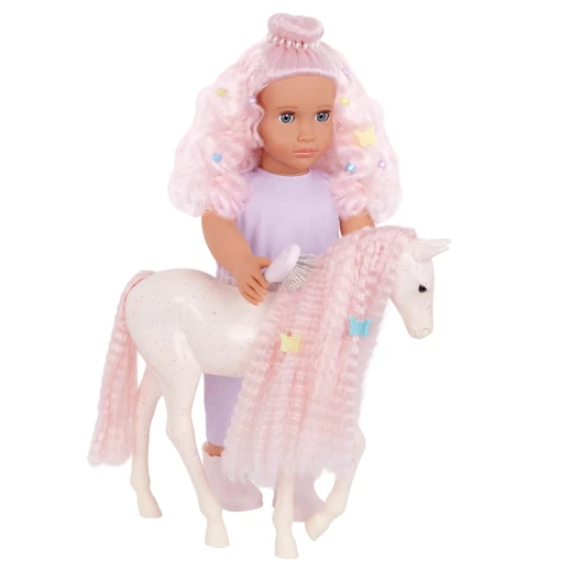 Our Generation , Doll & Foal Hair Play Set , Elara & Lumina , 46 cm