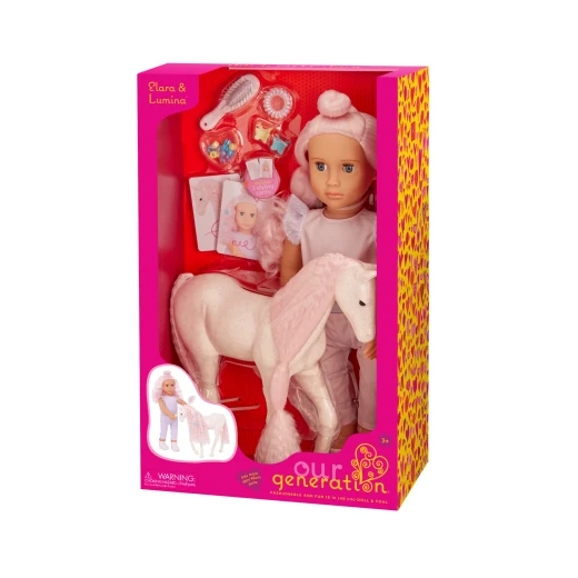 Our Generation , Doll & Foal Hair Play Set , Elara & Lumina , 46 cm