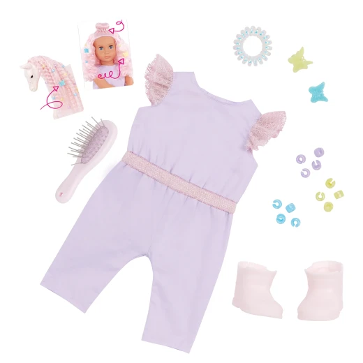 Our Generation , Doll & Foal Hair Play Set , Elara & Lumina , 46 cm