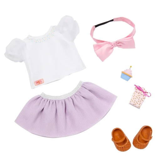 Our Generation , Birthday Party Outfit for 46 cm Dolls , Sweet Wishes