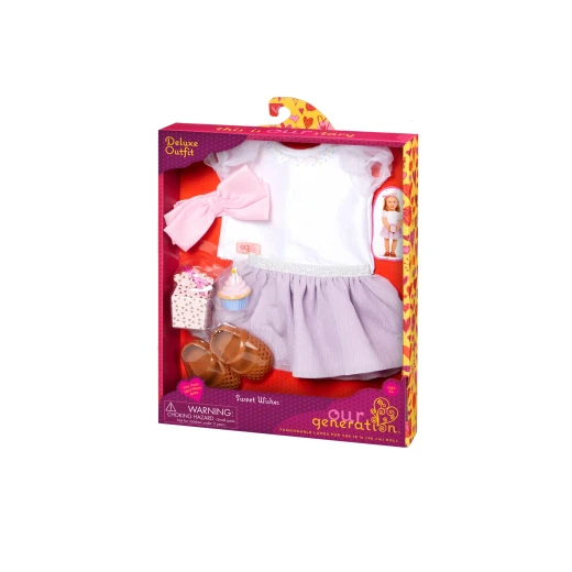 Our Generation , Birthday Party Outfit for 46 cm Dolls , Sweet Wishes