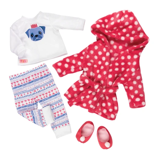 Our Generation , Pajama Outfit & Robe for 46 cm Dolls , Snuggle Up!