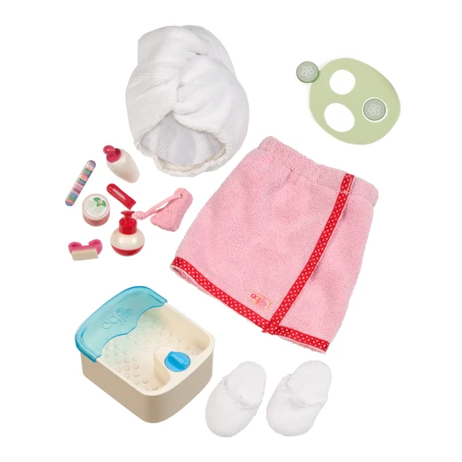 Our Generation , Home Care Spa Accessory Set for 46 cm Dolls , Sp-Aaaah Day Set