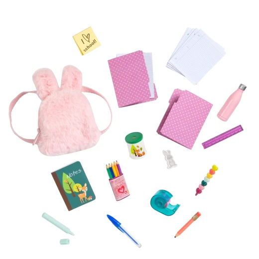 Our Generation , School Supplies & Backpack for 46 cm Dolls , Bright & Learning