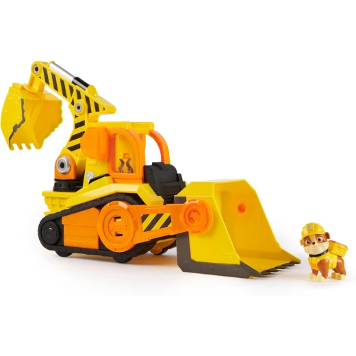 Spin master Rubble and Crew, Bark Yard Deluxe Bulldozer Construction Truck with Lights, Sounds and Rubble Action Figure Aged 3+'