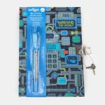 Smiggle | Lockable Diary with Lock | Biru